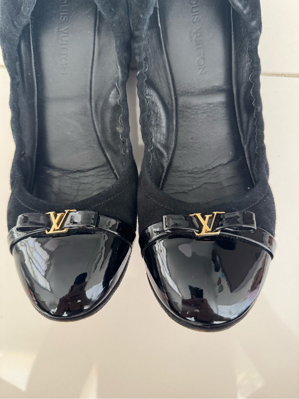Louis Vuitton Suede Ballet Flats - Picture 3 of 5